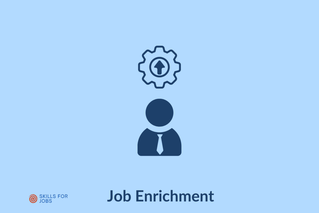 die positiven Aspekte von Job Enrichment wie gesteigerte Motivation, Zufriedenheit und persönliches Wachstum. Job Enrichment